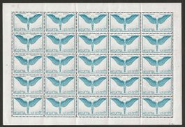 1936 : Nr. F10z im Bogen, postfrisch ** KP 250.--
