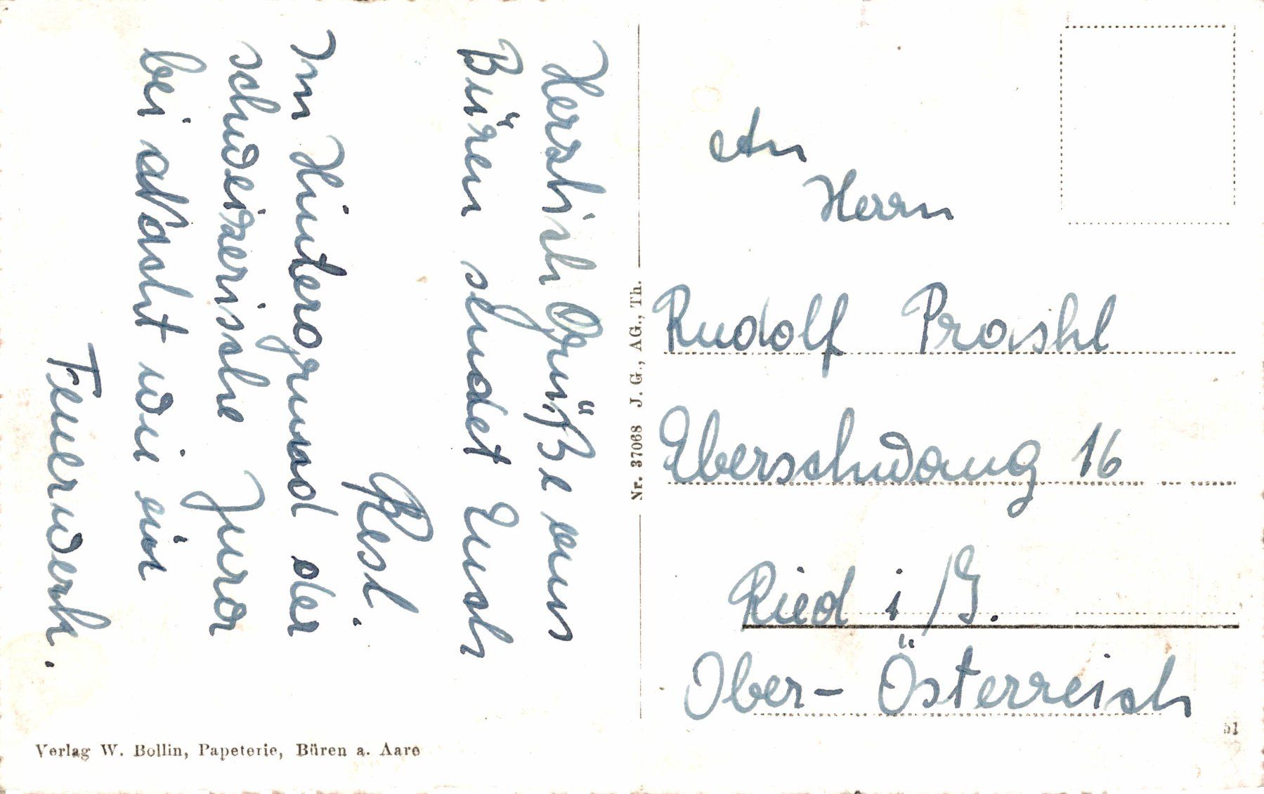 Cartoline postali: Büren a/Aare. Totalansicht – Usato da Bronschhofen venduto da Astore 1