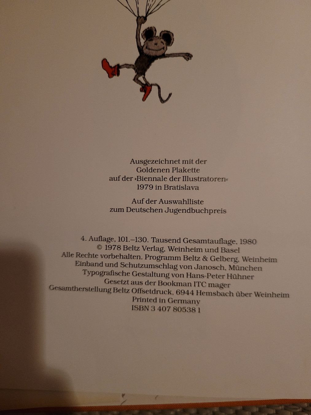 Libri: Janosch die Maus hat rote Strümpfe an – Usato da Perlen venduto da Safari_23 2