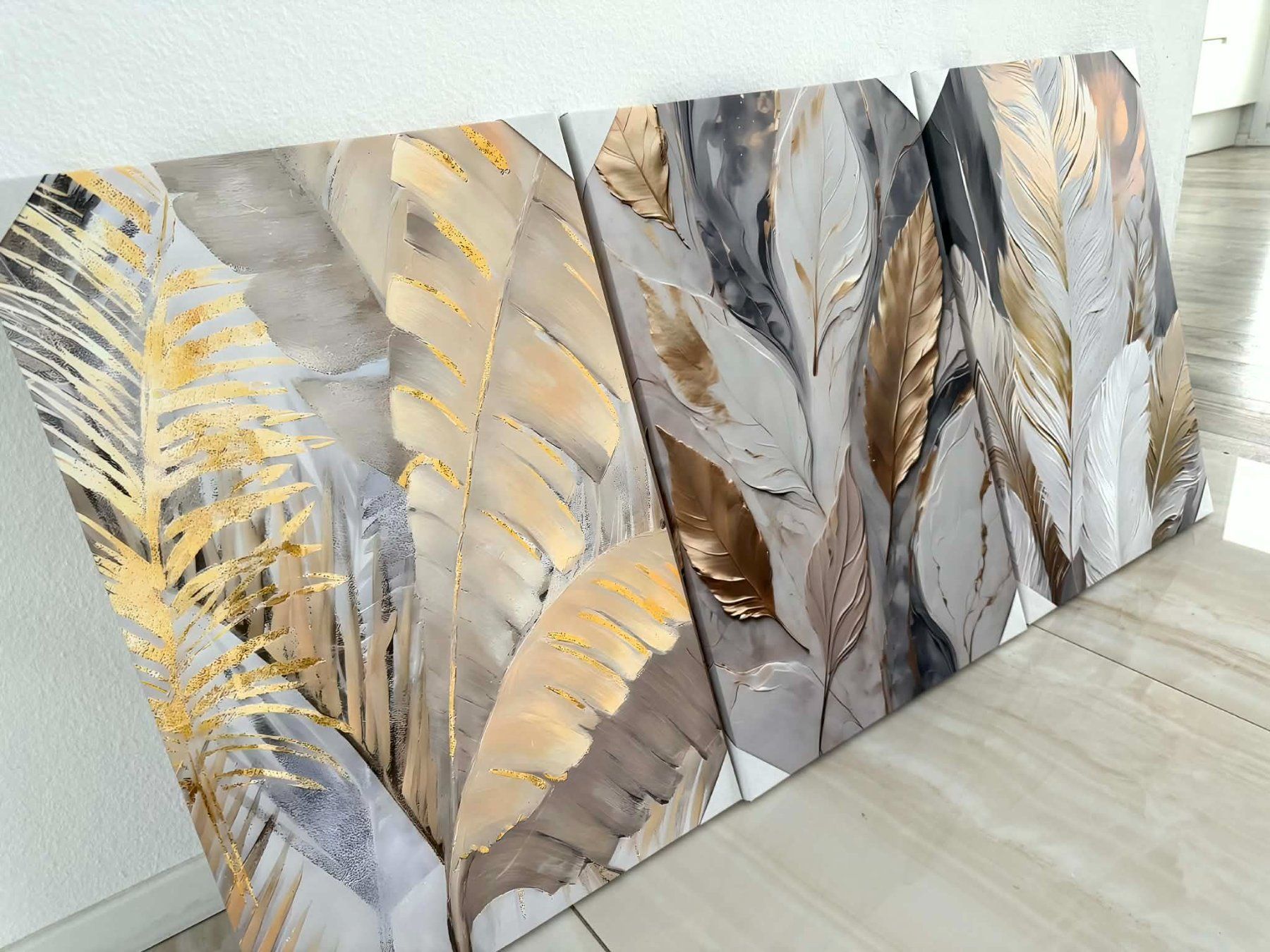 Foto & Immagini: Modernes Wandbild 120x60 cm 3er Set mit Rahmen – Nuovo e nell'imballaggio originale da Bern venduto da MIR-IAM 1