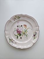 Lunéville Teller Platte 18. Jh Fayence rund Strauss u. Zweig