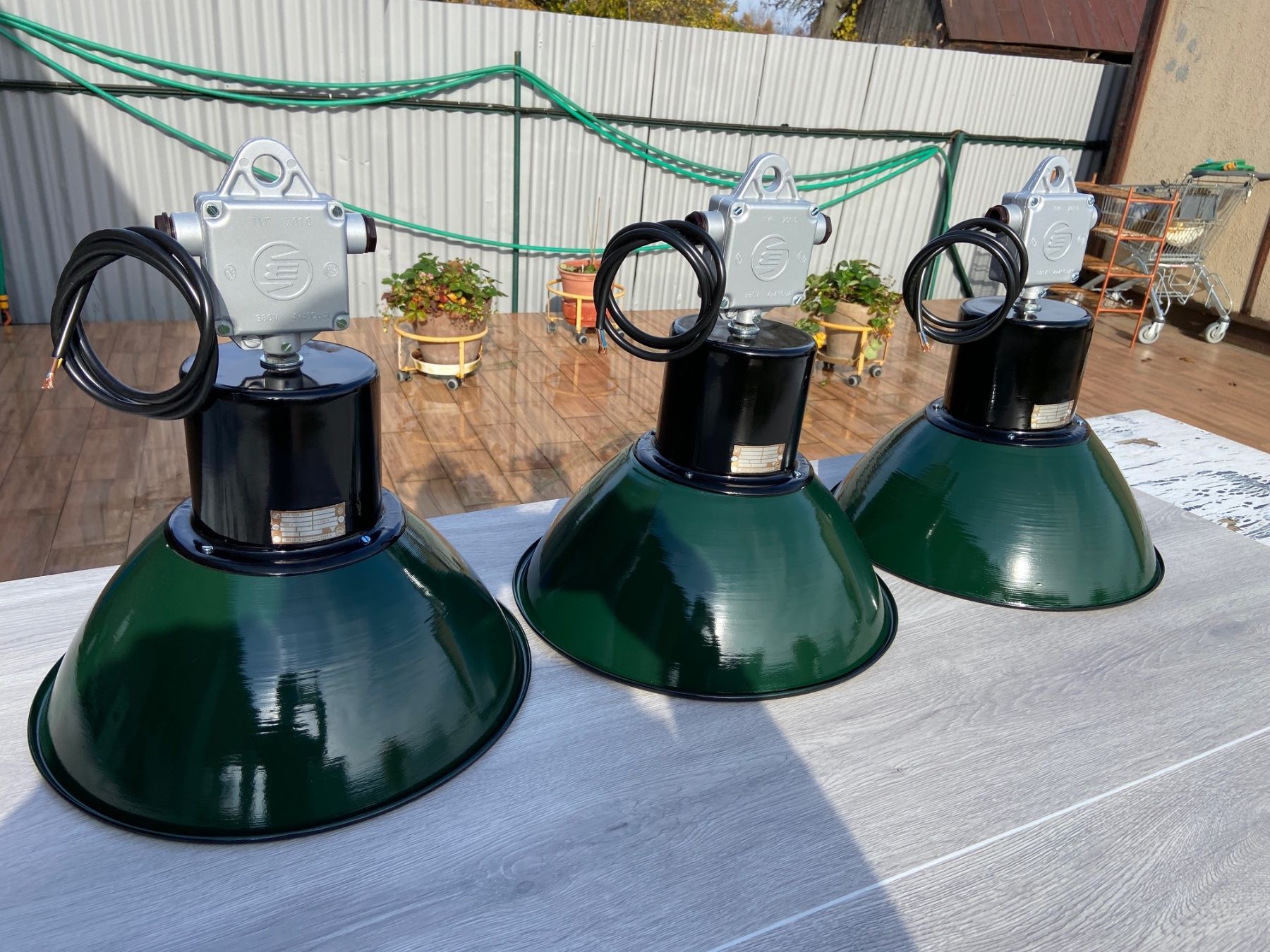 Lampade: 3 Original Industrielampen – restauriert & bereit – Usato da Zweisimmen venduto da Belinator1969 9