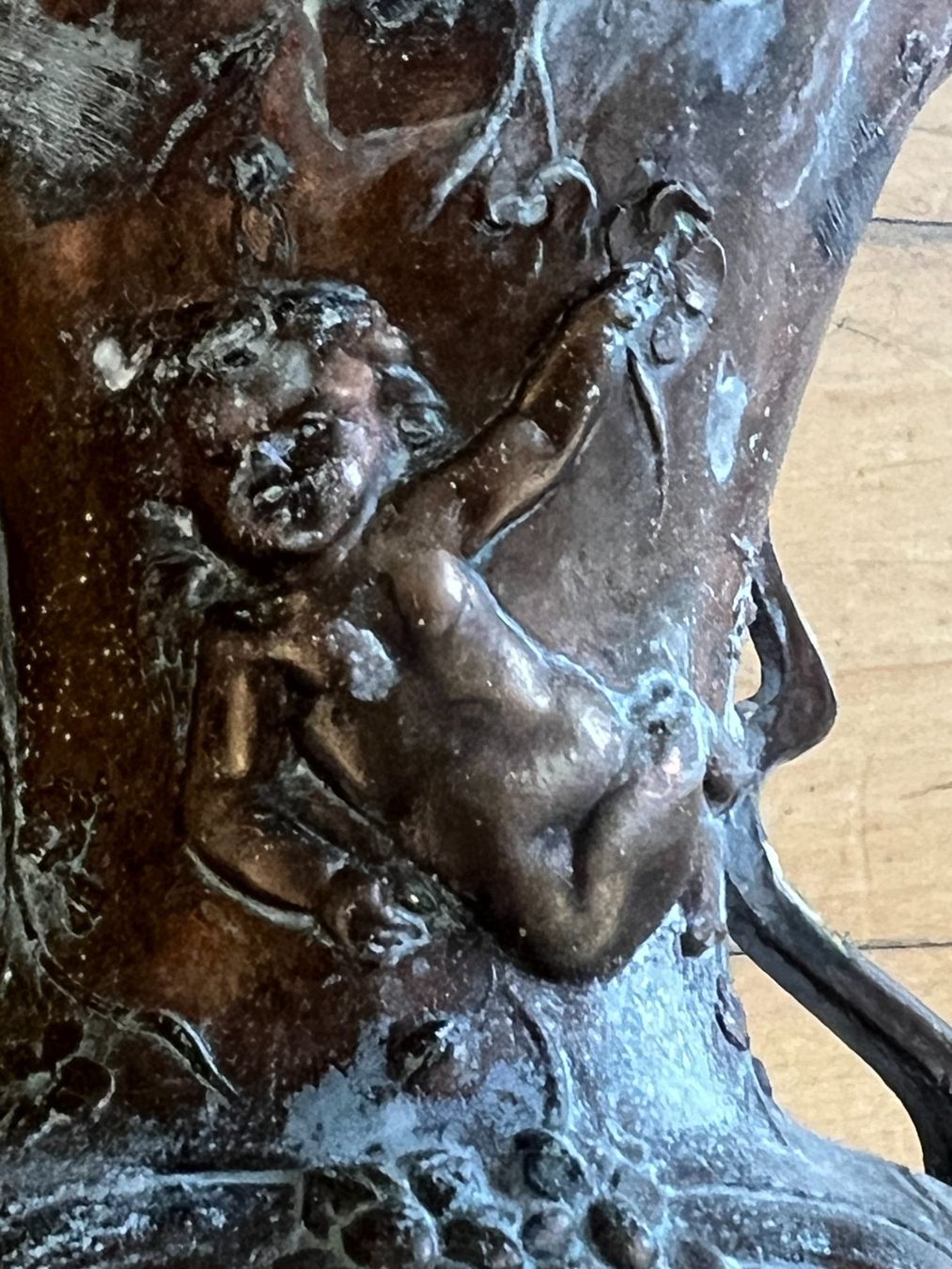 Vase & Récipients: 2 Messing-Vasen mit Patina – D'occasion à Boppelsen par vanrijn 3