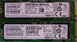 2x Samsung SSD 512GB NVMe PCIe M.2 guter Zustand