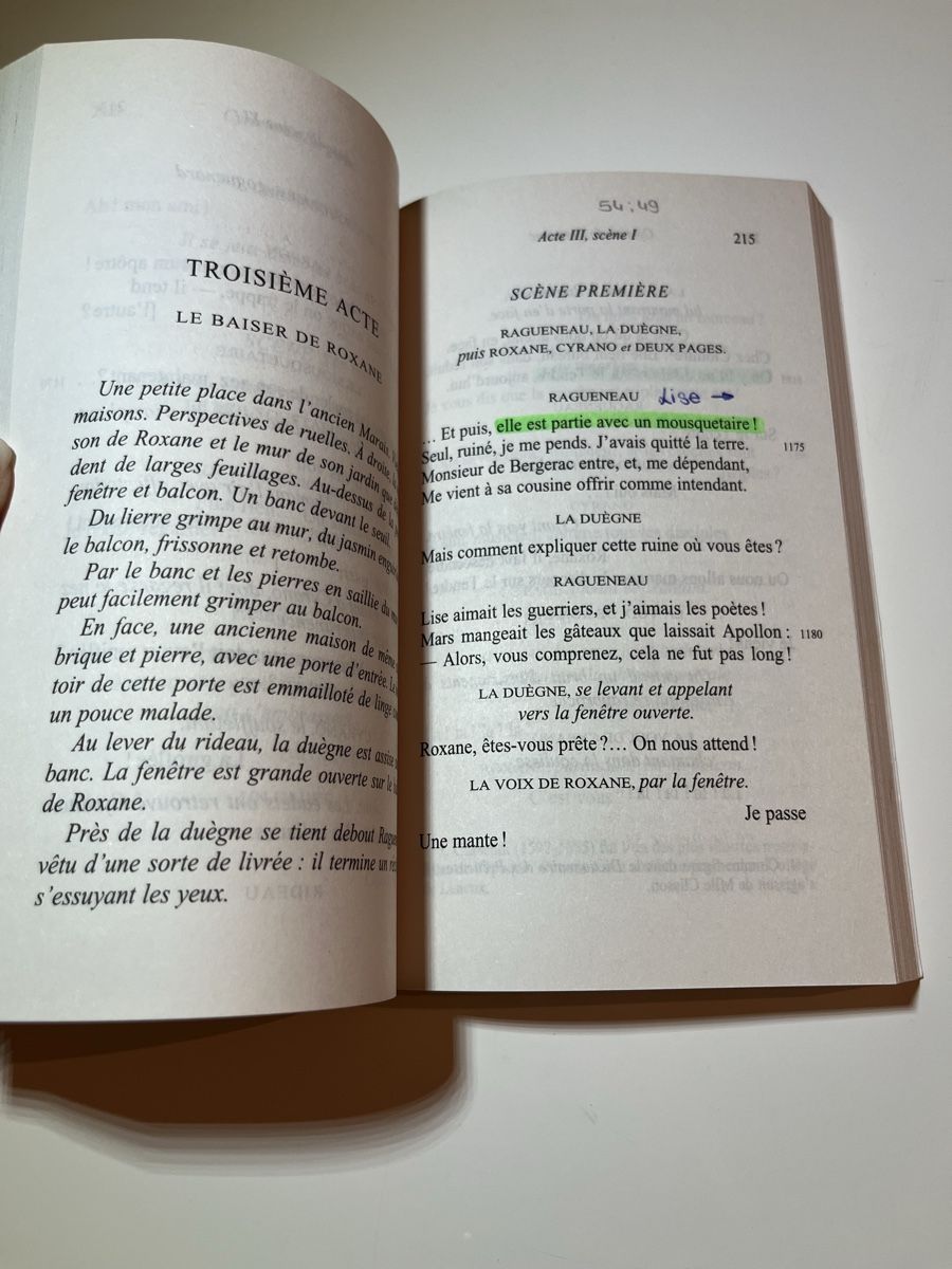 Livres: Cyrano de Bergerac - Rostand, Folio Classique – D'occasion à Genève par cri_r8sh 2