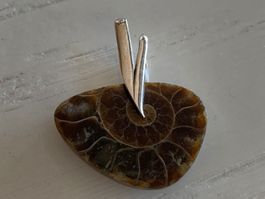 NEU!!!-Fossil Ammonite Anhänger - 925 Sterling
