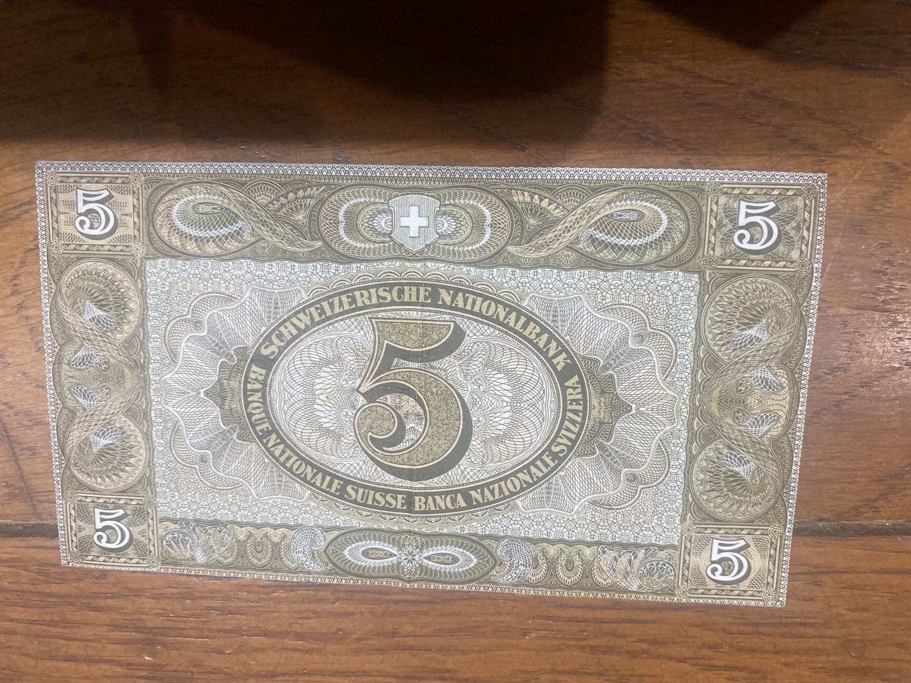 Banconote: Billet suisse 5fr 28 mars 1952 – Usato da Lajoux JU venduto da Briard0 1