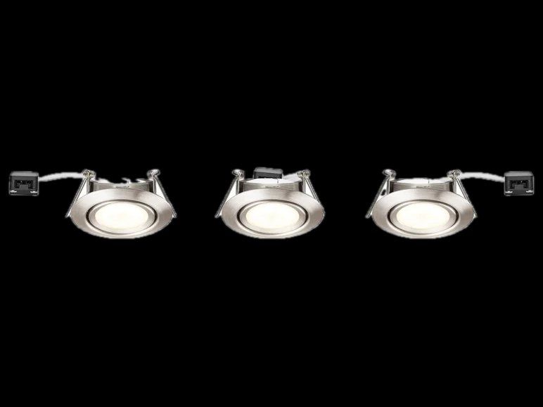 Lampadari & plafoniere: 3x LED Einbaustrahler Deckenspots Edelstahloptik – Nuovo e nell'imballaggio originale da Unterengstringen venduto da hausraus 1