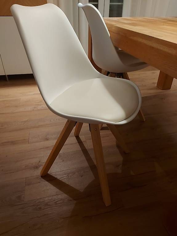 Jysk Set di tavolo e panche: Esstisch 160cm mit 2 Zusatzplatten und 6 Stühlen, Eiche – Usato da Dettighofen venduto da sab_6vw5 4