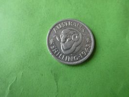 Australien 1943, 1 Shilling - Silber
