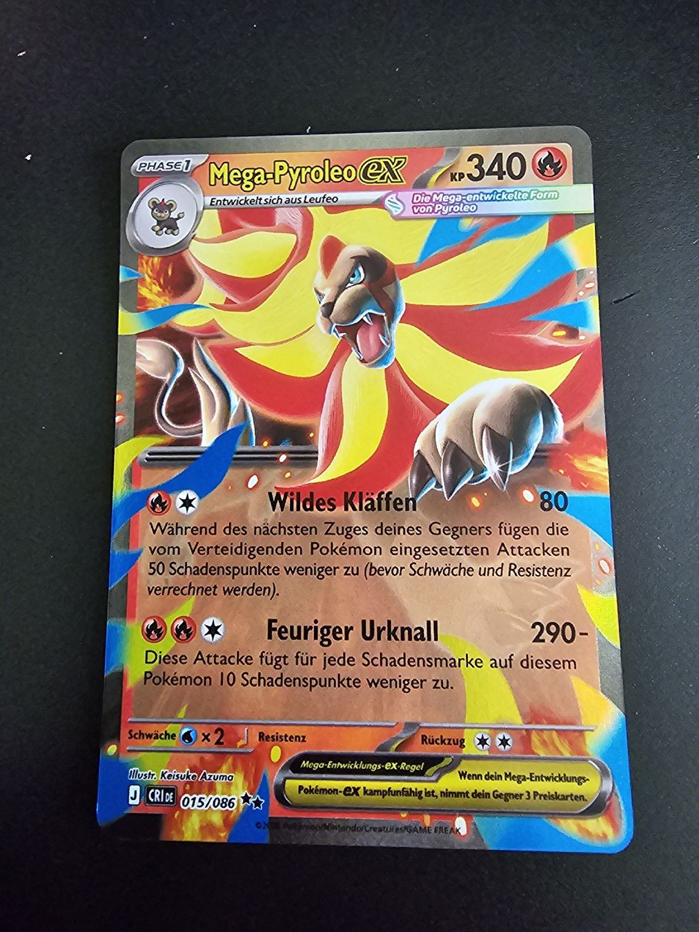 Pokémon Carte collezionabili: Pokemon Mega-Pyroleo EX CRIDE 015 – Nuovo e nell'imballaggio originale da Ermenswil venduto da nuno_goncalves05