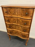 Kommode Schubladenschrank eingelegt Holz 4 Schubladen 70cm