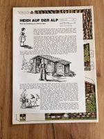 1 Modellbogen Pädagogischer Verlag Heidi auf der Alp