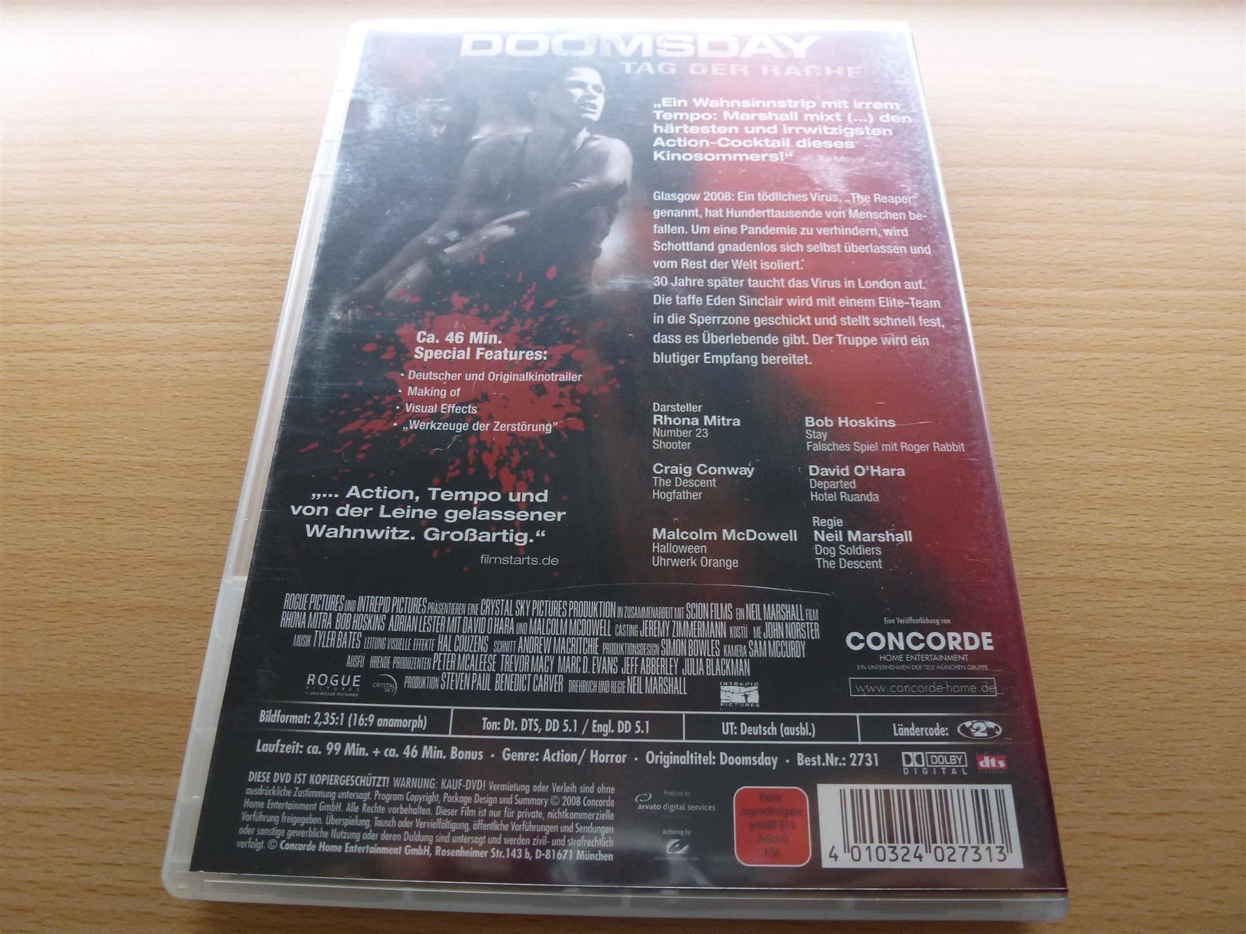 Alle DVDs: Doomsday - Tag der Rache – Gebraucht aus Hombrechtikon von Maloev17 1