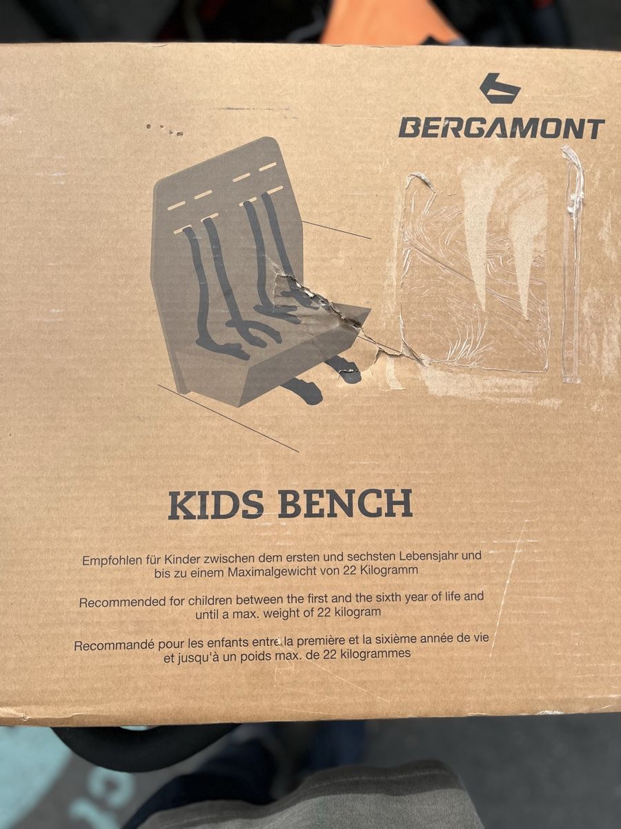 Kids bench Bergamont for cargo bike - NEW, original box (Neu und ...