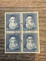 Schweiz Marke 1965 Pro Patria Theodosius Viererblock Top!