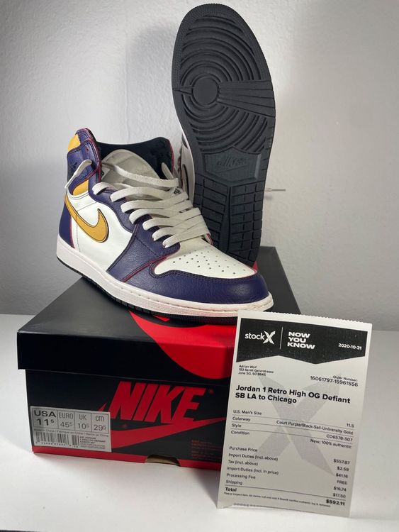 jordan 1 retro high og defiant sb