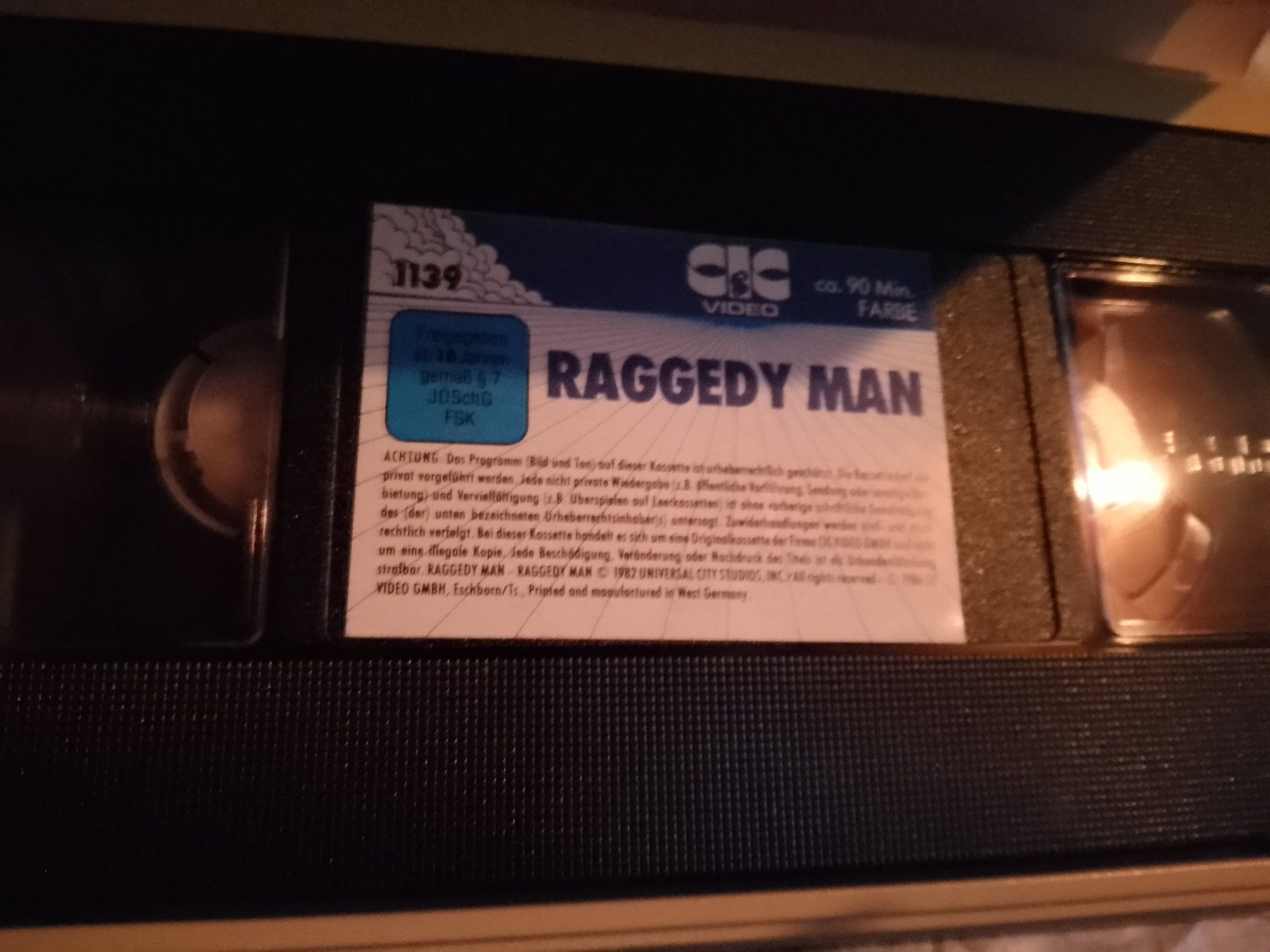 Tutti i VHS: Raggedy Man mit Sissy Spacek und Sam Shepard CIC VHS – Usato da Remetschwil venduto da Privatflohmi 1