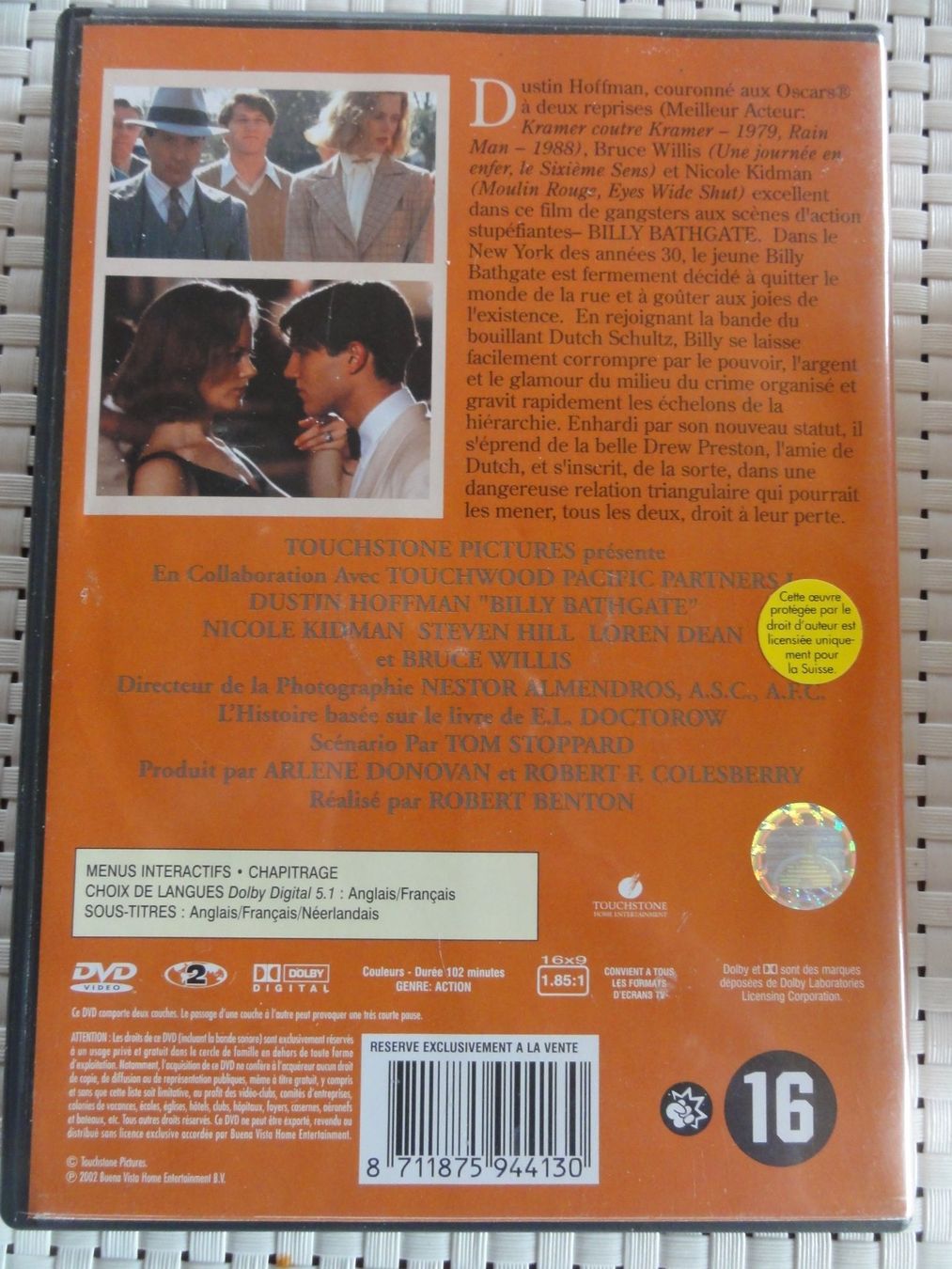 Alle DVDs: Billy Bathgate  Nicole Kidman-Dustin Hoffman-Bruce Willis – Gebraucht aus L' Auberson von  1