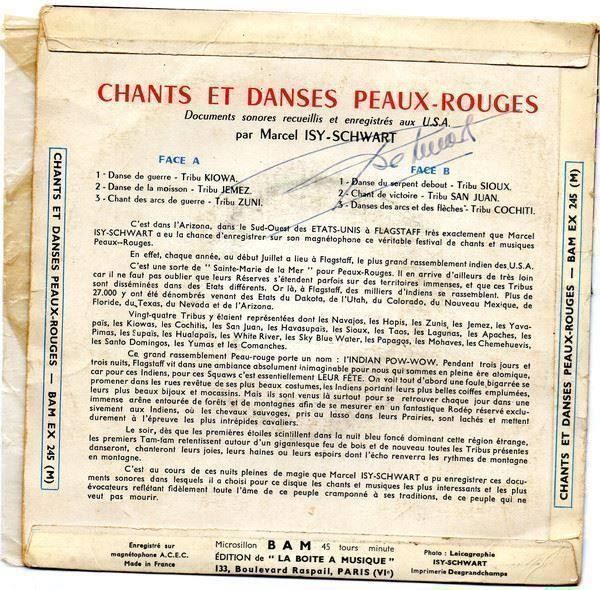 Teppiche: Chants & Danses Peaux-Rouges Isy-Schwart – Gebraucht aus Genève von Cockattoo 1