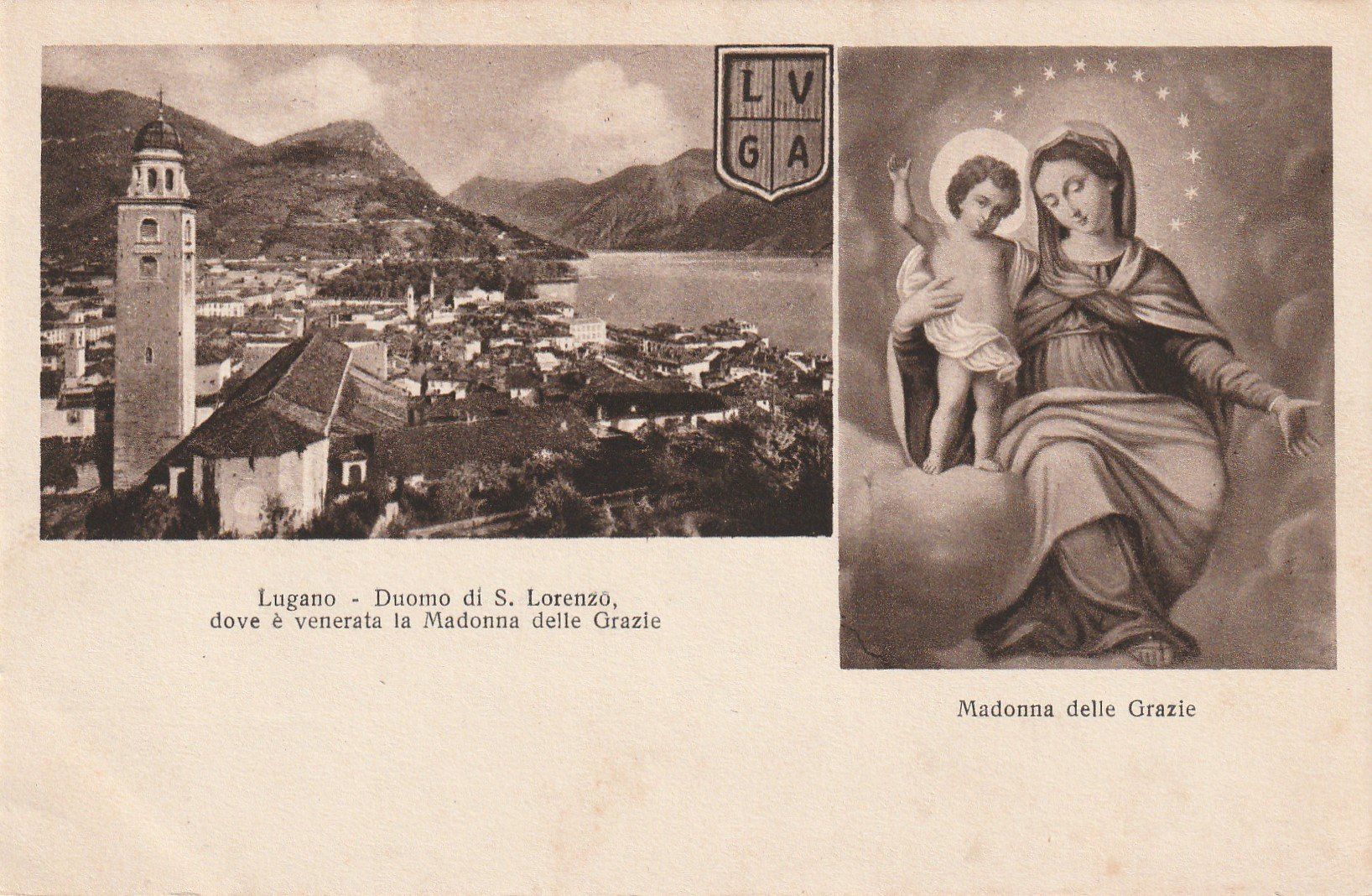 Cartoline postali: Lugano- 1918-2 Ansichten – Usato da uttwil venduto da Koehlerfred
