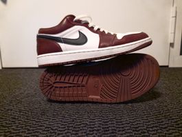 Sneakers Nike Air Jordan 1 Low rosso bianco taglia 43