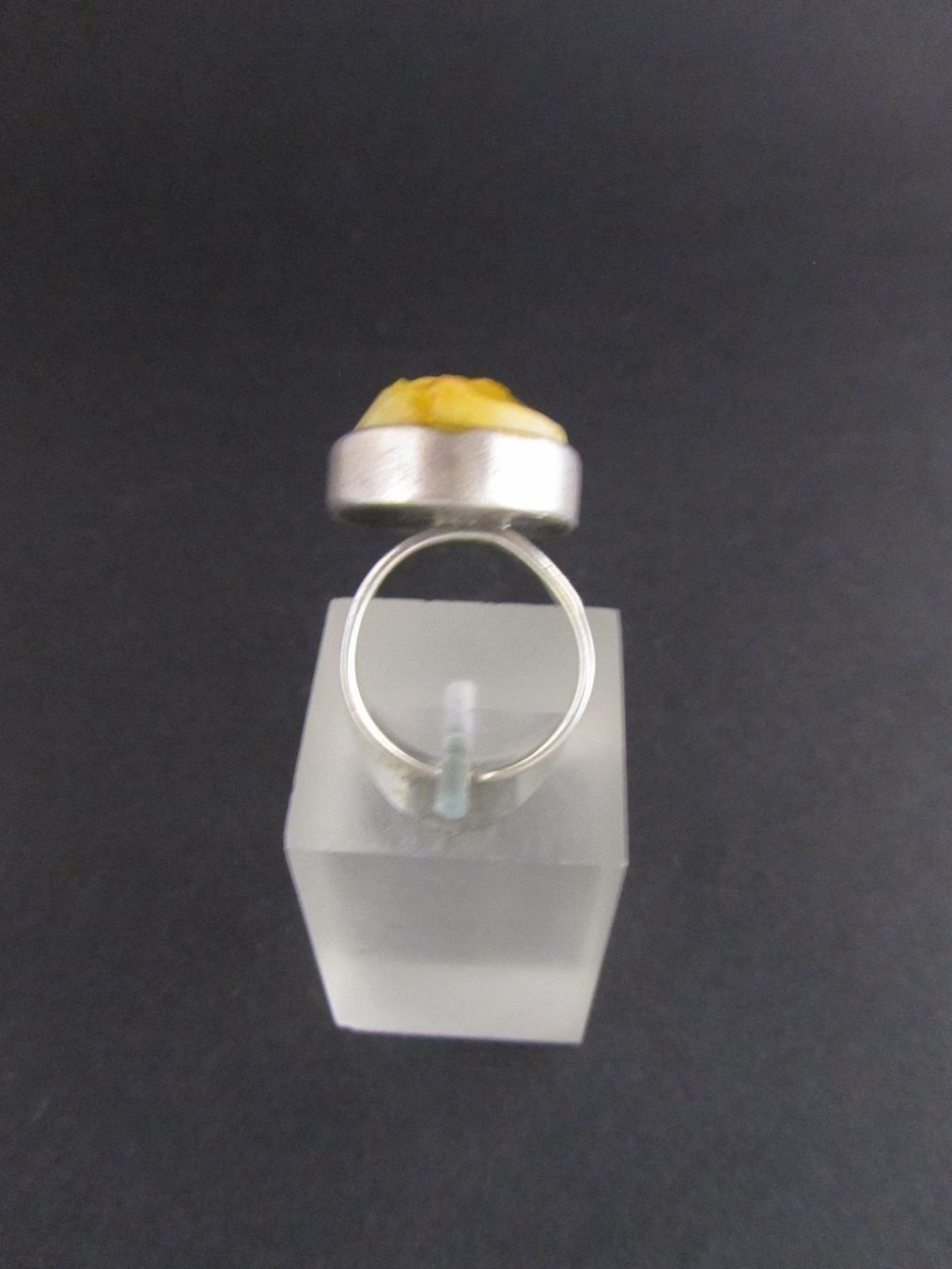 Bagues: Silberring mit Bernstein Butterscotch – D'occasion à Basel par spinne02 4