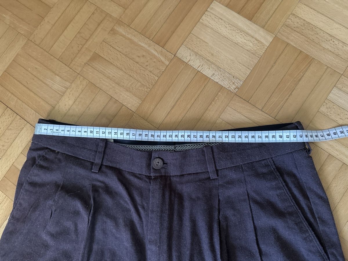 Pantaloni: Braune Leinenhose, Grösse 34 – Usato da Luzern venduto da s_m_6skd 1