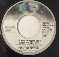 Pointer Sisters: If You Wanna Get Back Your Lady 7"