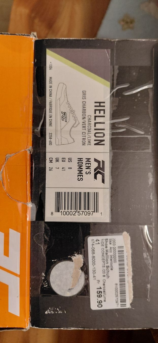 Scarpe da uomo: RC HELLION HOMMES gris CHROME/LIME Gr. 41 neu – Nuovo e nell'imballaggio originale da Diessenhofen venduto da kazwei 3