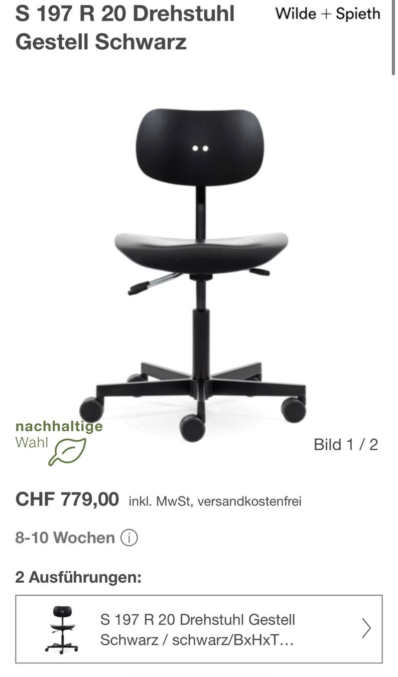 Sedie: Original Egon Eiermann S 197 R20 Drehstuhl – Usato da Meilen venduto da jas_m8b5 4