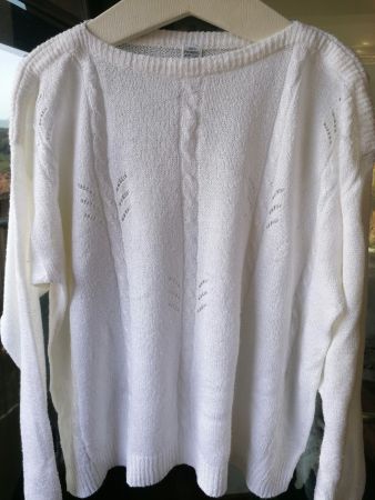 Pullover weiss gr L