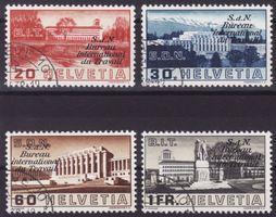 Dienstmarken BIT Satz SBK-Nr. 49-52 (Gebäude 1938)