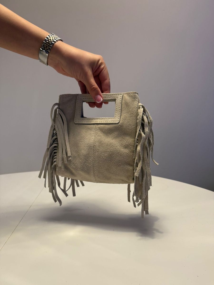 Borse da donna: Borsa scamosciata con frange – Nuovo e nell'imballaggio originale da Mendrisio venduto da pri_856w 1