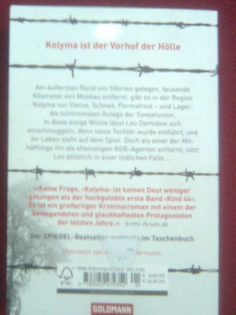 Bücher: Tom Rob Smith Kolyma – Gebraucht aus Basel von Alacant 2