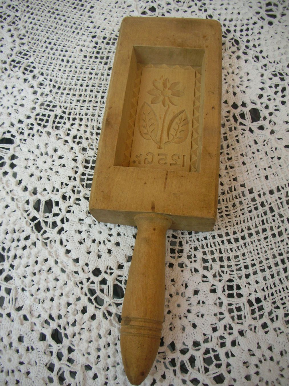 Teglie da forno: Antikes Buttermodel mit Blumenmotiv – Usato da Rheinfelden venduto da Javea4 1