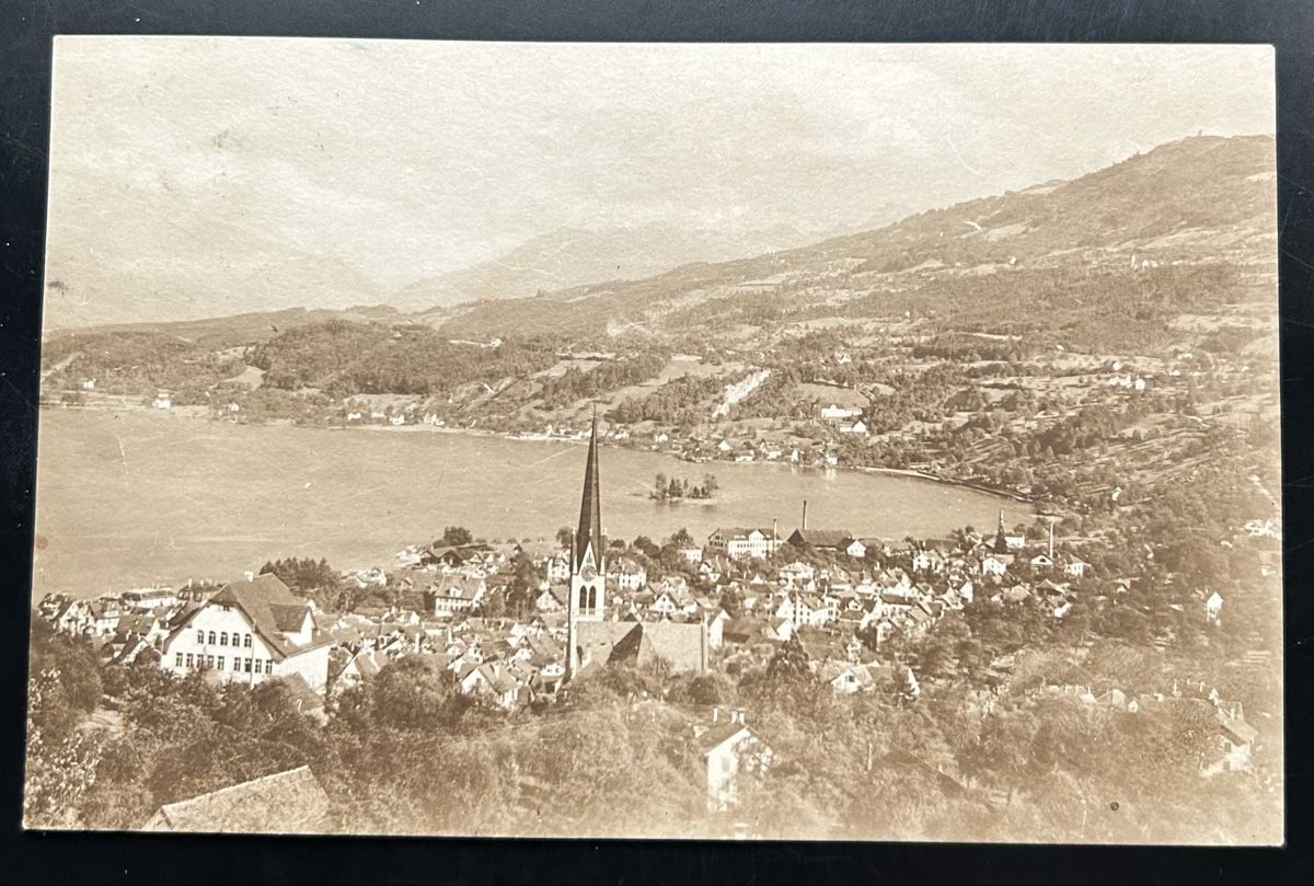 Cartoline postali: Fotokarte Richterswil  – Usato da Horw venduto da Tellbub