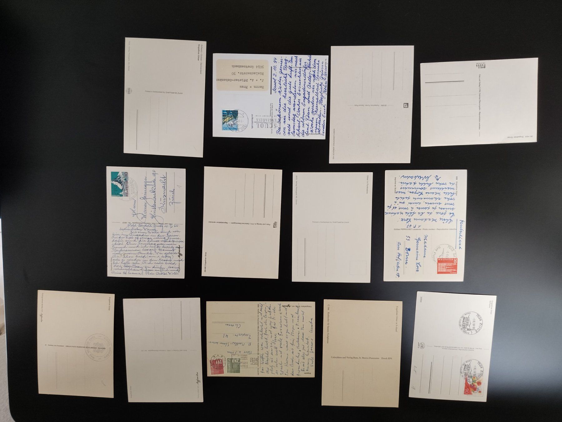 Cartoline postali: Konvolt 13x Engadin Erker diverse Motive – Usato da Ohmstal venduto da Lebensfreude05 4