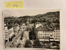 alte Ansichtskarte St. Gallen Hechtplatz, 1955