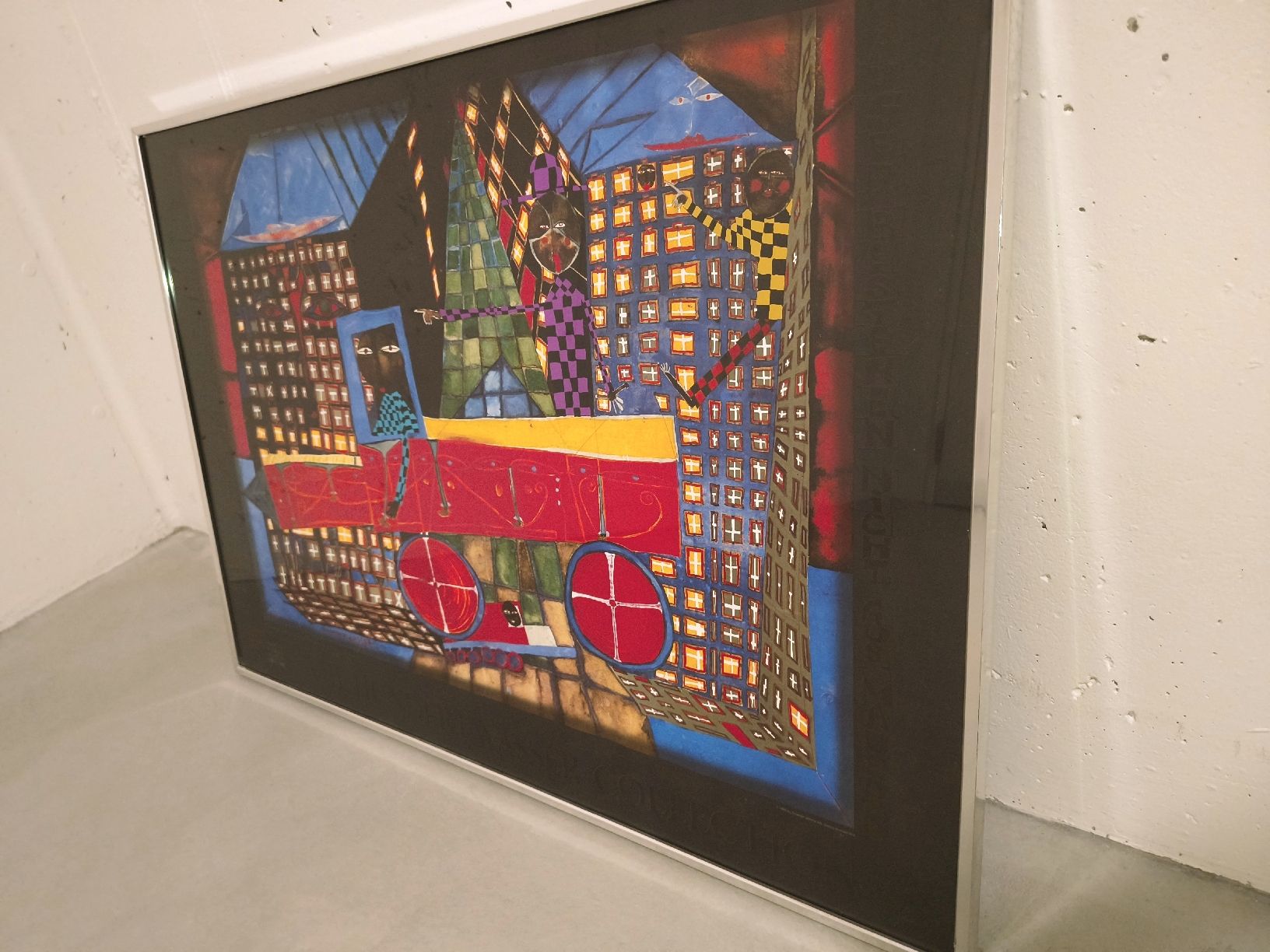 Foto & Immagini: Hundertwasser Kunstdruck "Träumender Lastwagenfahrer" – Usato da Altdorf UR venduto da Futuradesign 2