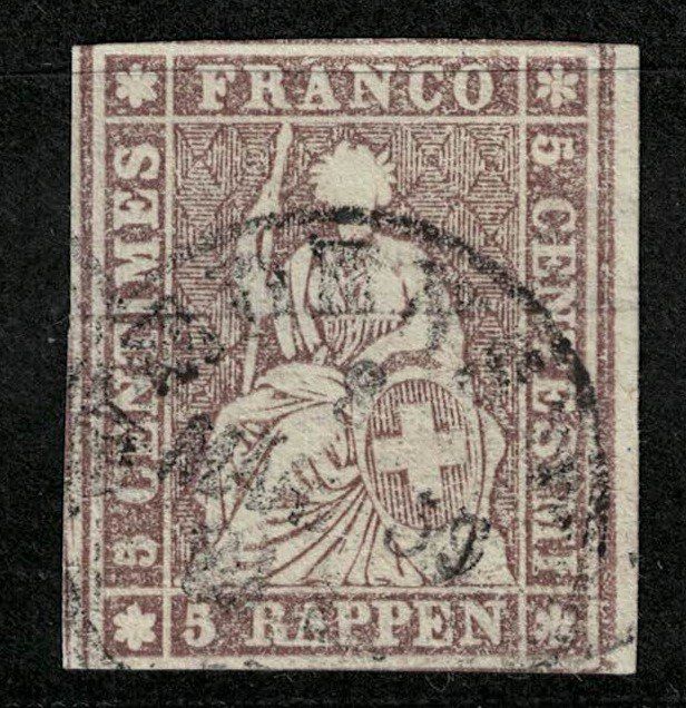 Tous les timbres: Strubel 22D gestempelt – D'occasion à Bern par bae_958f