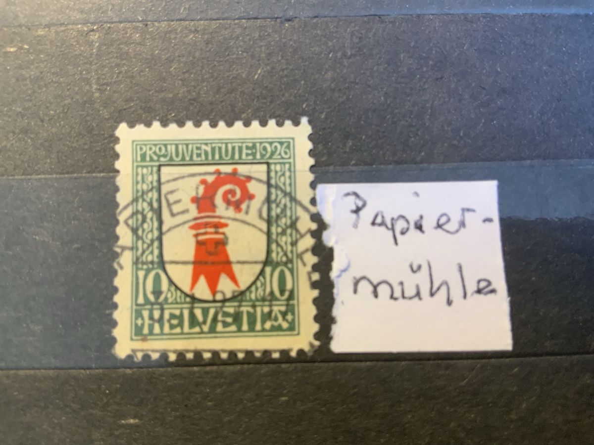 Alle Briefmarken: Papiermühle Briefmarke – Gebraucht aus Binningen von chr_cr5n