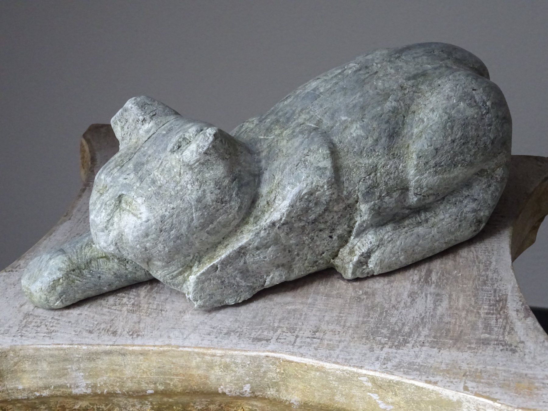 Sculture & Statue: Katze Stein Steinmetz / Katzenfigur – Usato da Esslingen venduto da eintagammeer 1