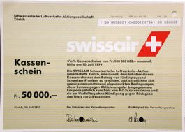 Swissair Schweiz. Luftverkehr-AG, Zürich - 1987 (50'000)