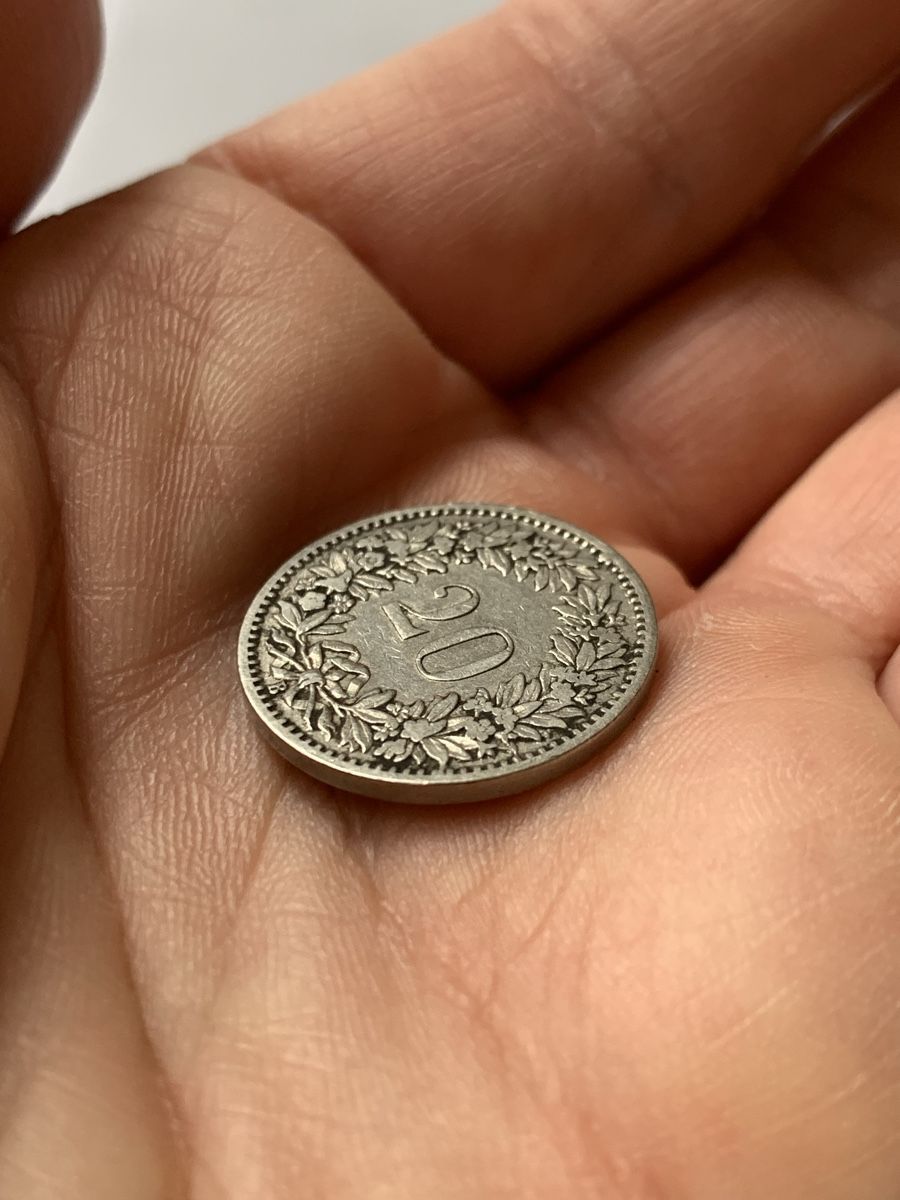 Tutti le monete: Schweizer 20 Rappen Münze, 1897 – Usato da Lyss venduto da nekoreh 4