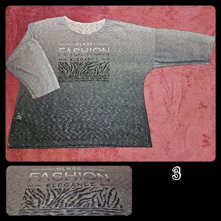 Glitzerpullover grau-silber, XL, NEU