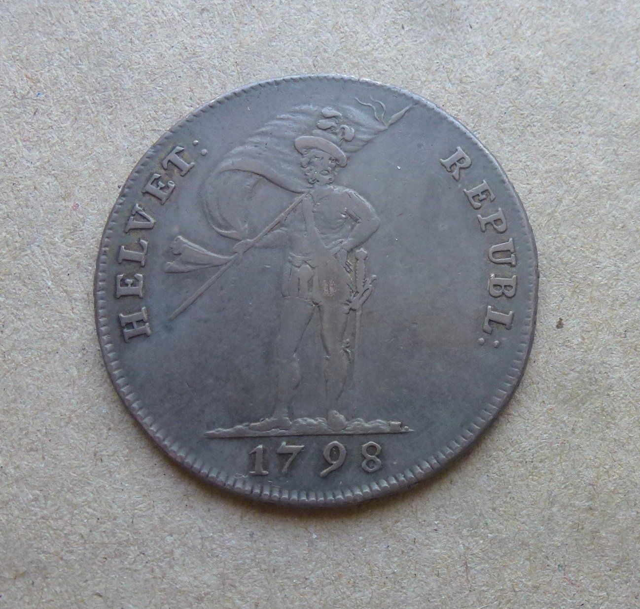 Alle Münzen: Helv. Rep. ++ 20 Batzen 1798 S – Gebraucht aus Walkringen von Casablanca777 1