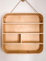 Wandregal-Qadrat Regal aus Holz