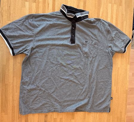 T-Shirt - Poloshirt HAJO 1970 grau schwarz Gr. 58