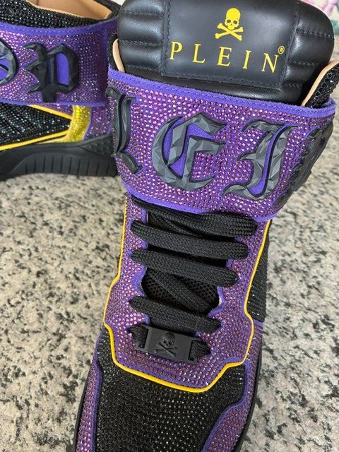 Philipp Plein Herrenschuhe: Philipp Plein Sneaker Gr. 40 Version Snoop Dogg, violett – Neu (gemäss Beschreibung) aus Valbella von Ischka01 3